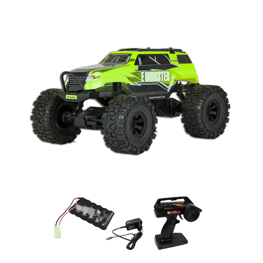 DF models RC crawler E Monster zelená